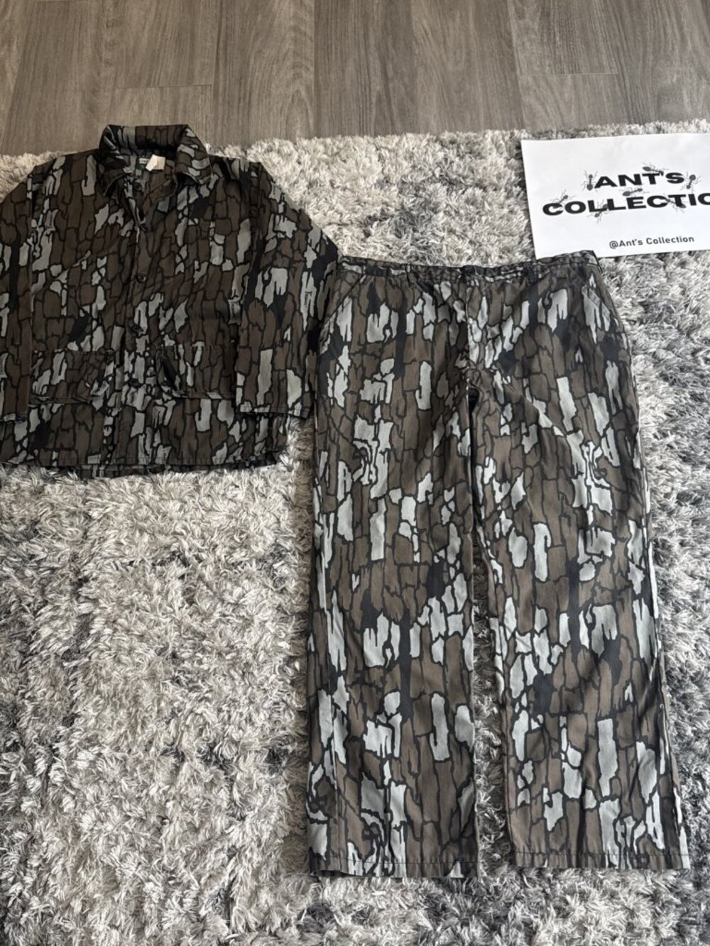 Saftbak 90 S Trebark Hunting Set Button Up T Shirt Camo Pants L 40X30 Sz L